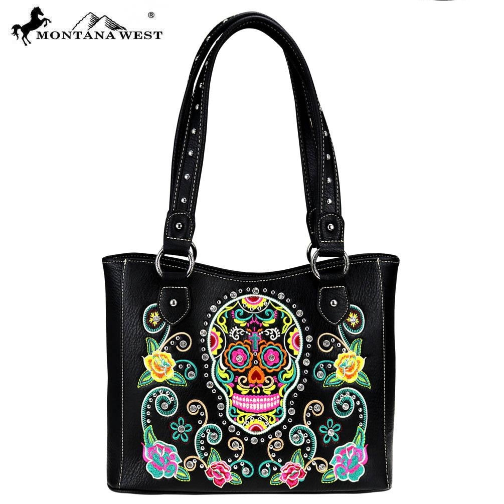 Tote Handbag Montana Sugar skull