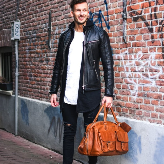 Travel bag "Wesley" cognac