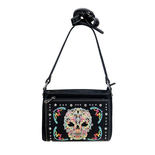 Sugar skull Crossbody multi