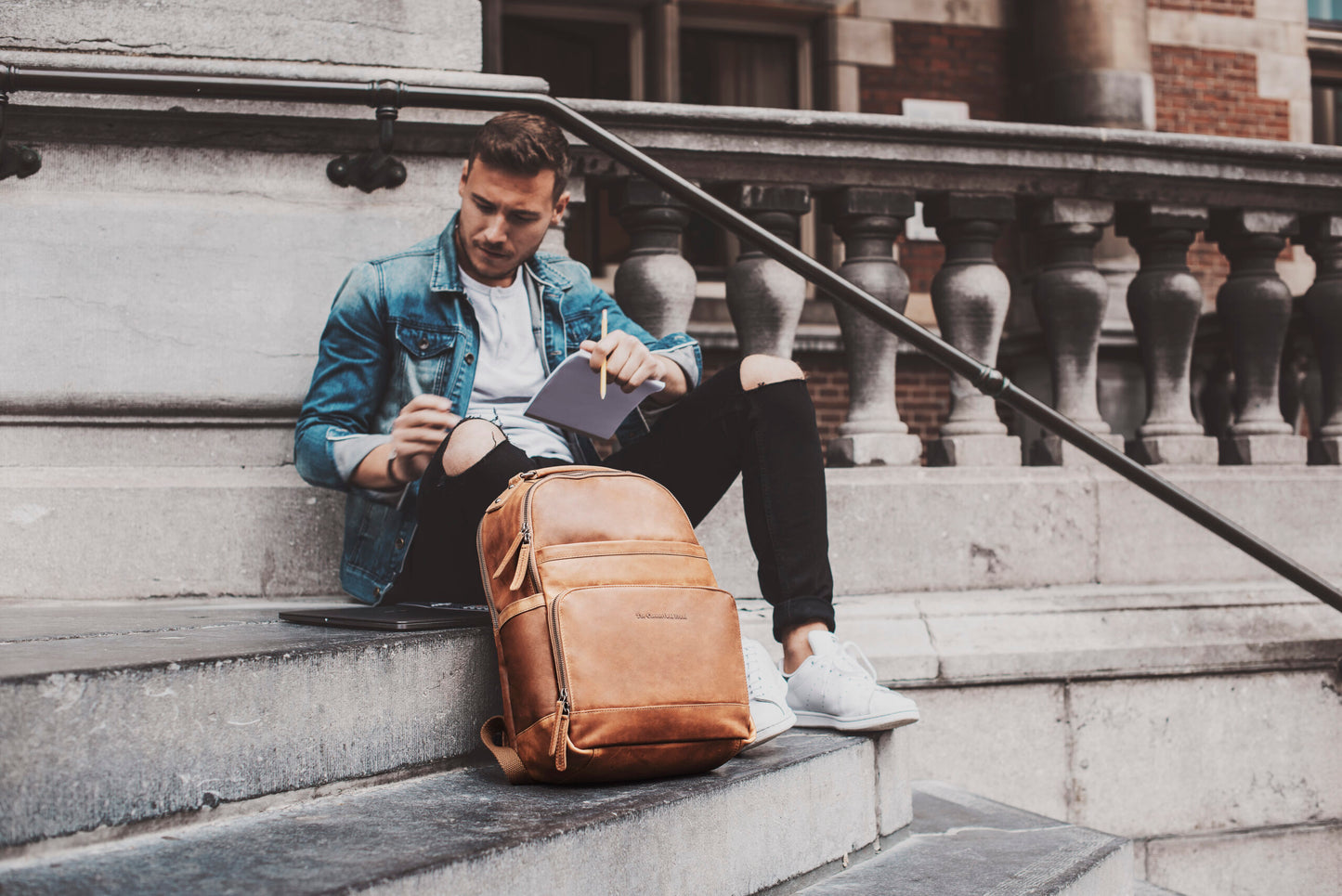 Backpack "Austin" cognac