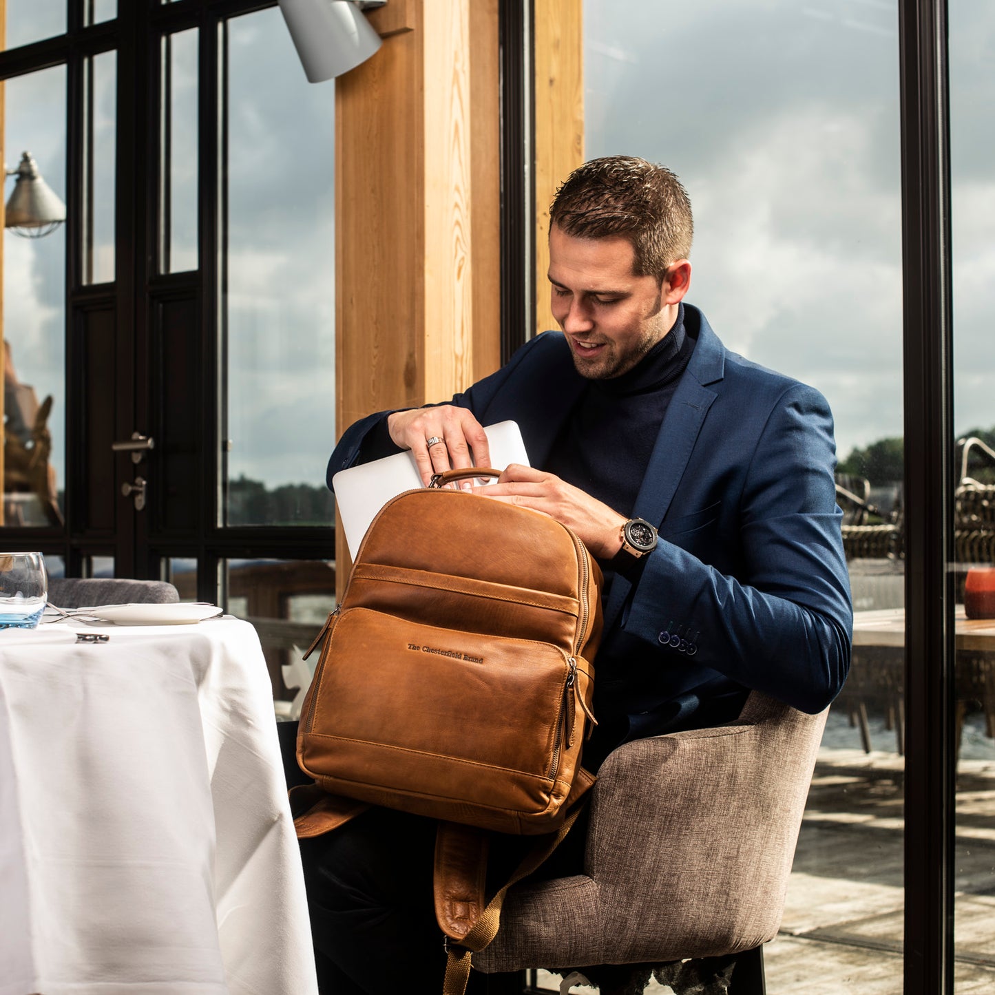 Backpack "Austin" cognac