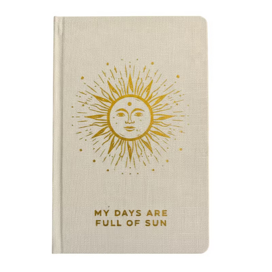 Tacksamhetsdagbok - 120 sidor - My Days are Full of Sun - Guldkant